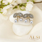 Oxidized Earrings Set - 12 Designer Studs with Gift Box | Alsijewllers